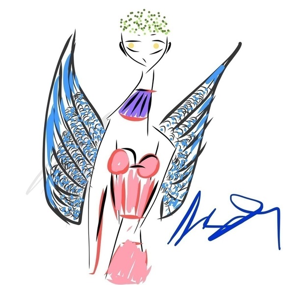 Sinta Margot digital handmade sketch from my book of illustrations on amazon . - Picture 1 of 2